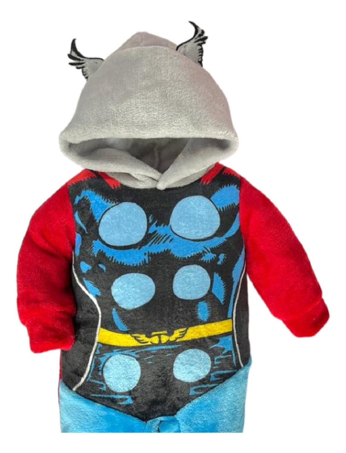 Mameluco Marvel Con Gorro Bordado Thor