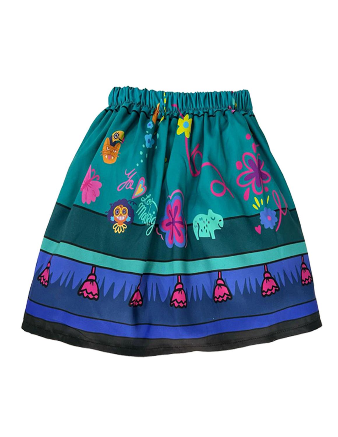 Conjunto 2 piezas blusita y falda estampadas Disney Encanto Miravel