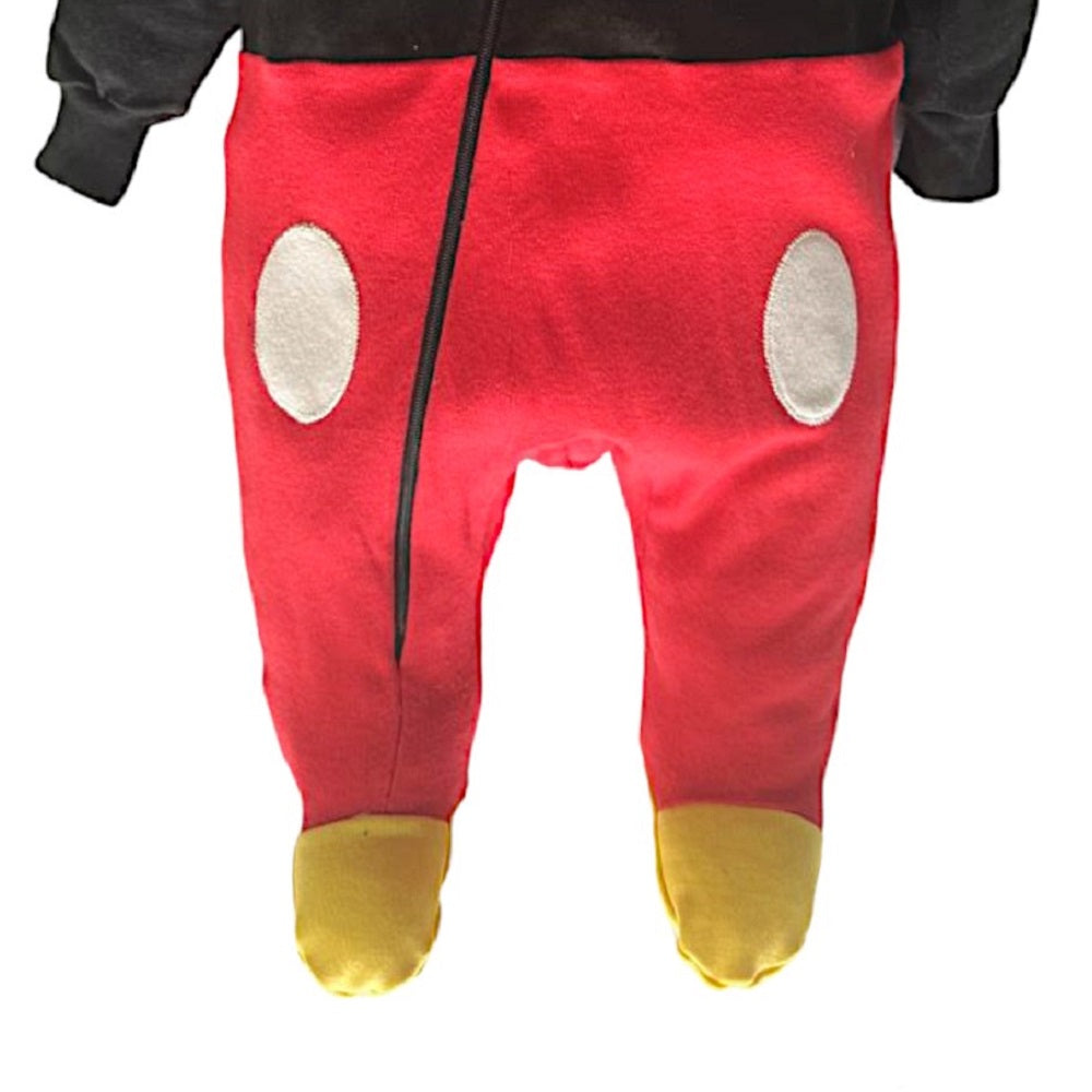 Mameluco Algodón Con Gorro Bordado Disney Mickey