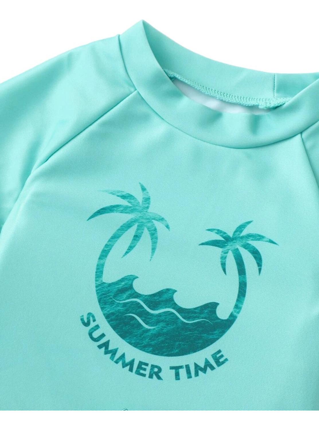 Conjunto 2 Piezas Playera Y Traje De Baño Summer Time