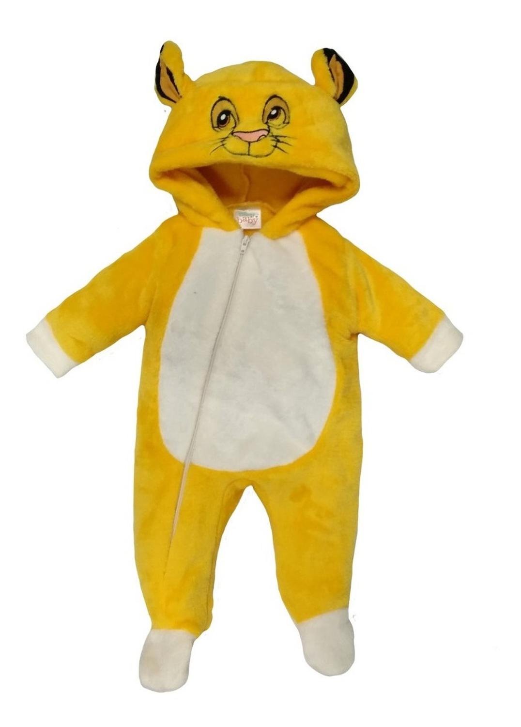 Kit 3 Mamelucos Disney para Bebé con Gorro Bordado Ducky, Bunny, Simba