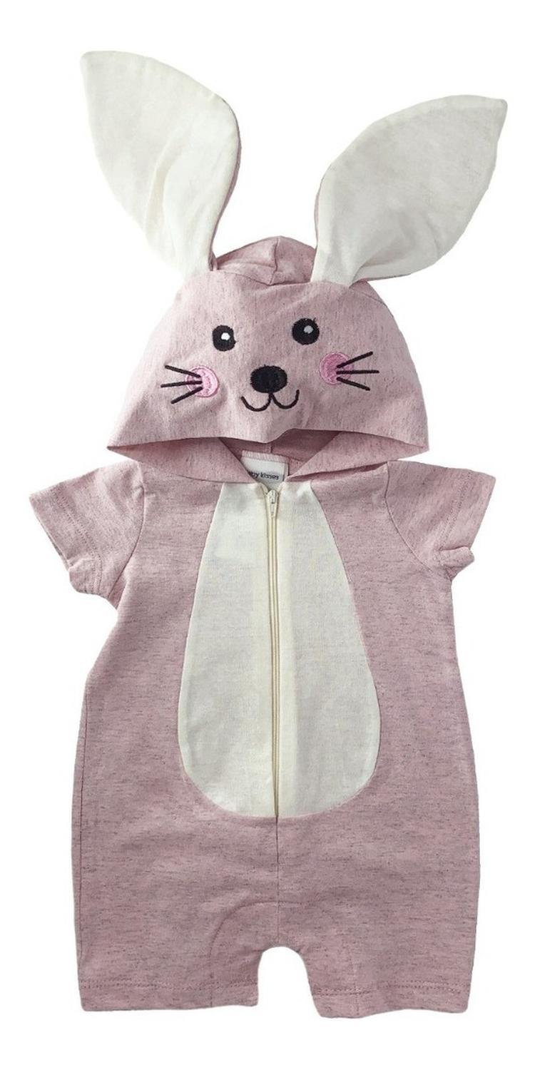 Kit 3 Pañalero Algodón Kiss para Bebé con Gorro Bordado Unicornio, Abejita, Coneja