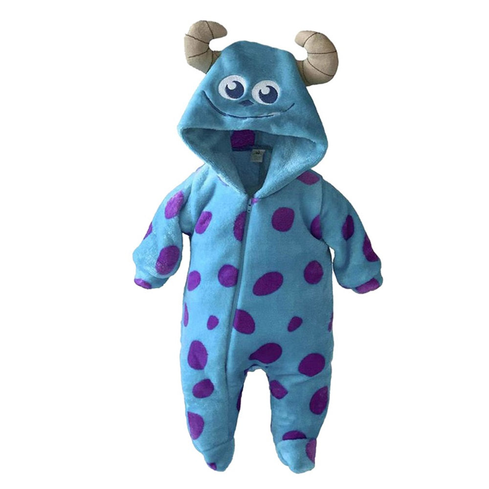 Kit 3 Mamelucos Disney para Bebé con Gorro Bordado Sulley, Boo, Mike