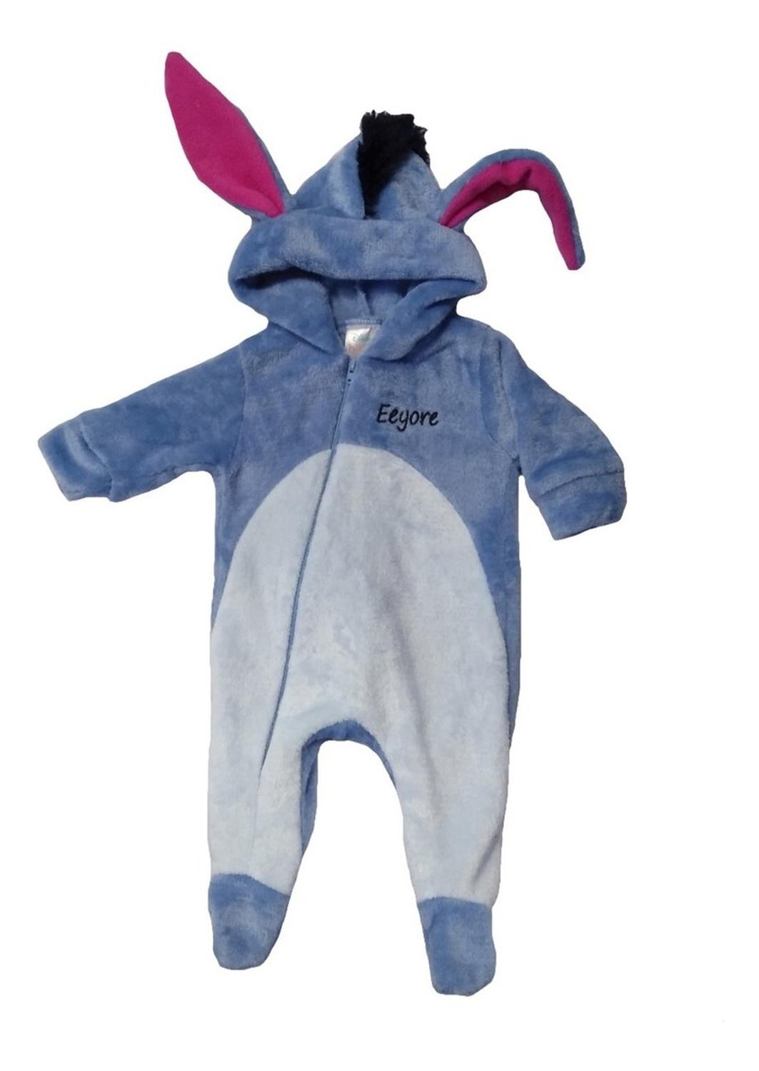 Kit 3 Mamelucos Disney para Bebé con Gorro Bordado Lotso, Marie, Eeyore