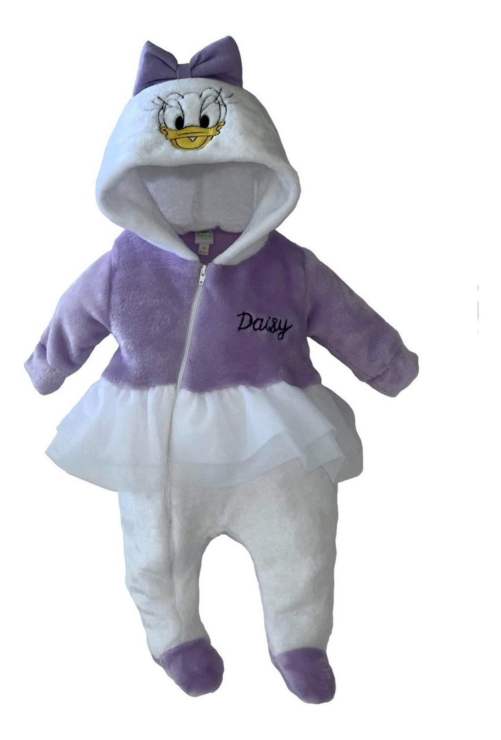 Kit 3 Mamelucos Disney para Bebé con Gorro Bordado Daisy, Marie, Boo