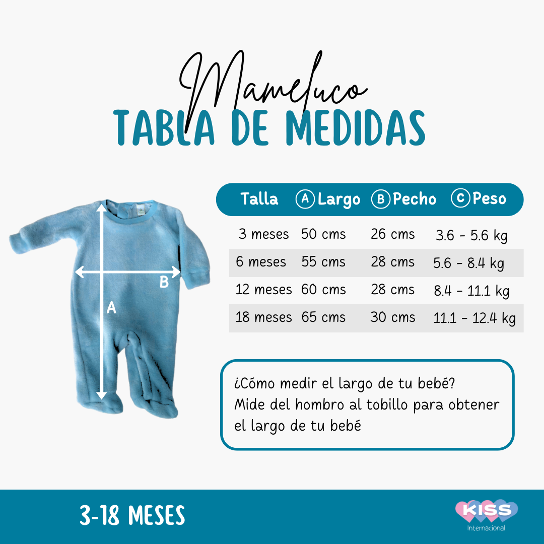 Mameluco Algodon Kiss para Bebe Estampado Unicornio