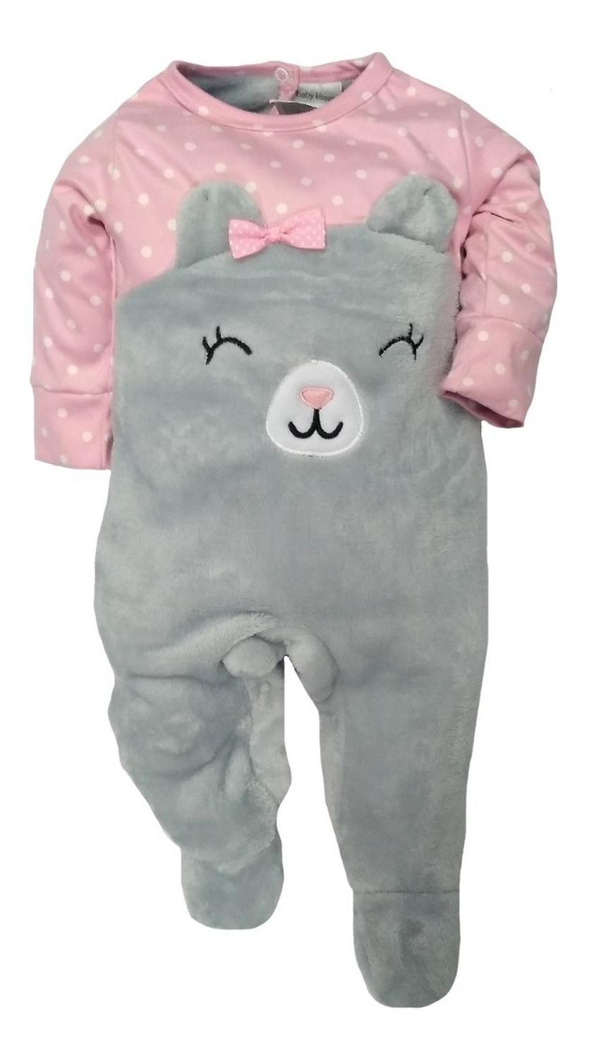 Kit 2 Mamelucos Kiss para Bebé Bordados Ratoncita y Gatita