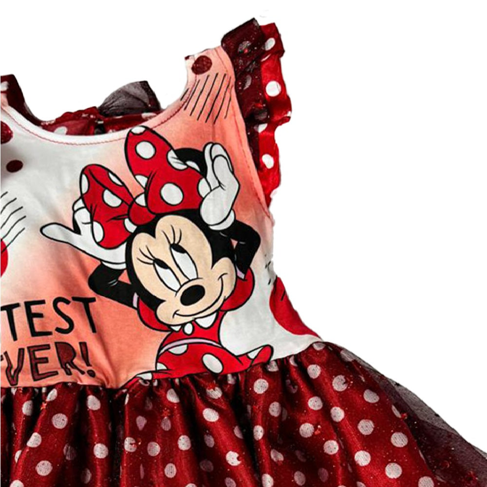 Vestido Disney Estampado Minnie Cutest Ever!