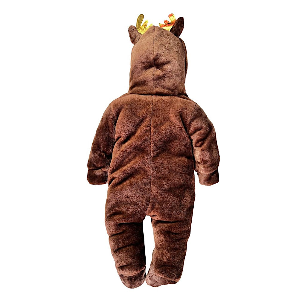 Mameluco Kiss para Bebé con Gorro Bordado Reno Santa