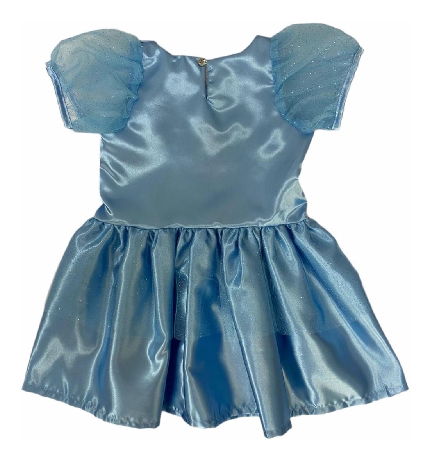 Vestido Disney para Niña Bordado Princesas Ariel