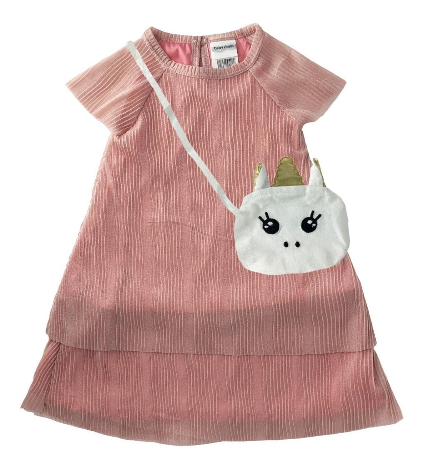Kit 3 Vestidos Kiss para Niña Libélulas y Unicornio