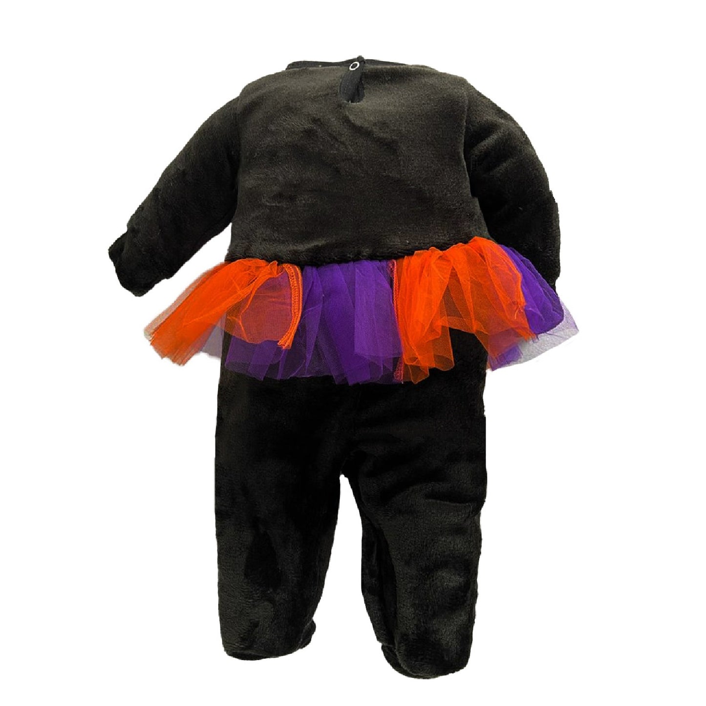 Mameluco Bordado Con Gorro Kiss Halloween Brujita Morada
