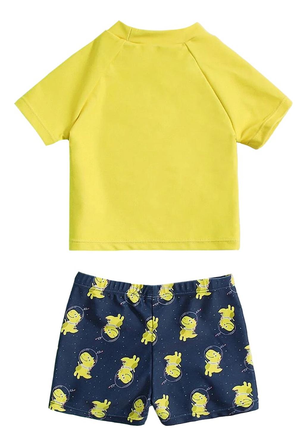 Conjunto 2 Piezas Playera Y Traje De Baño Dinosaurio