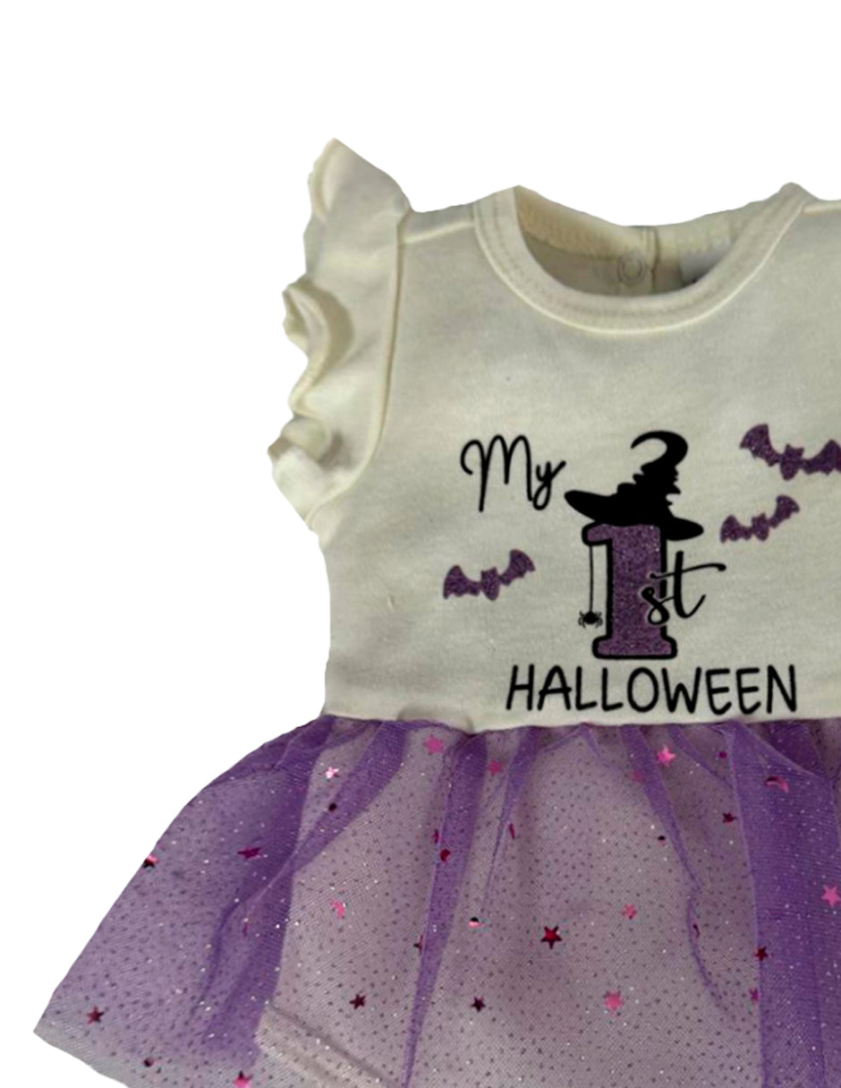 Pañalero Algodon Kiss para Bebé Estampado Halloween Brujita