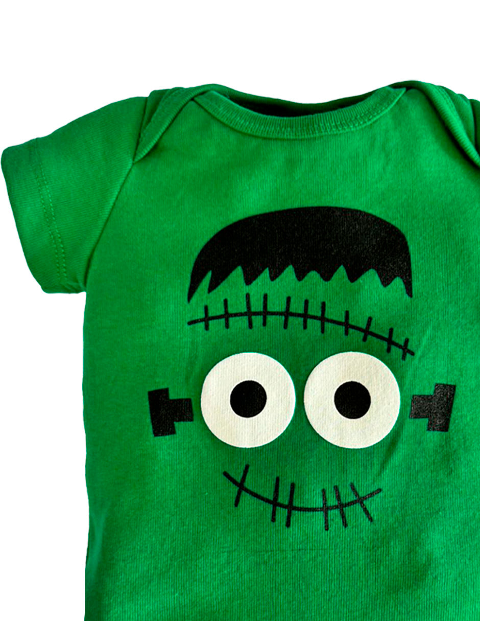 Pañalero Algodon Kiss para Bebé Estampado Halloween Frankeinsten