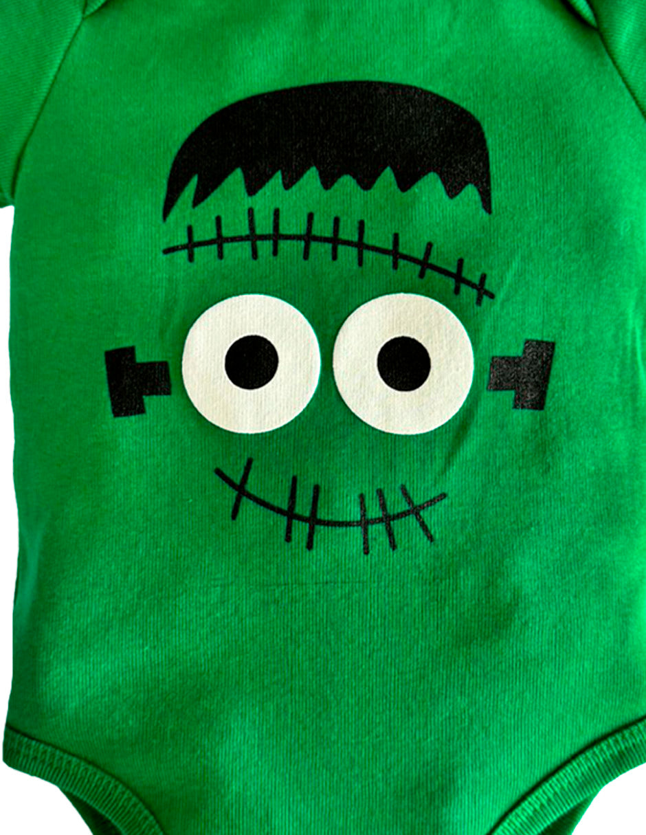 Pañalero Algodon Kiss para Bebé Estampado Halloween Frankeinsten