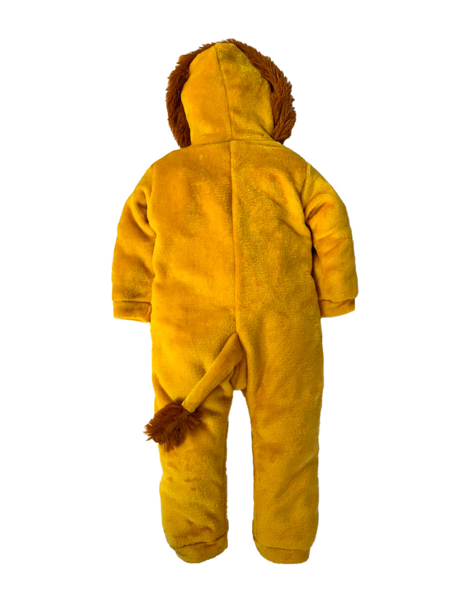 Mameluco Con Gorro Bordado Leon