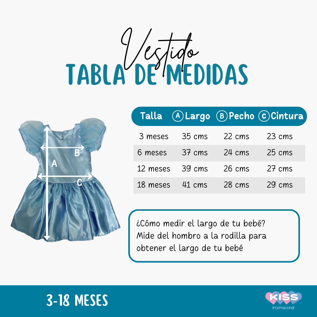 Vestido Kiss para Bebé Santa Claus con Gorro Navidad