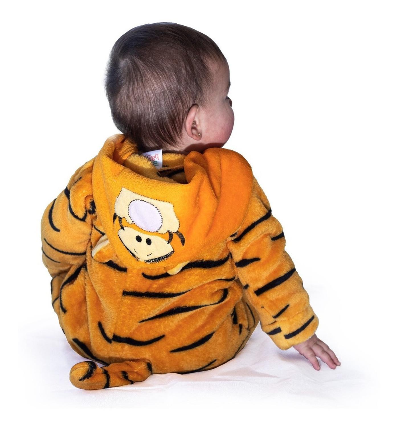 Mameluco Con Gorro Bordado Tigger Carita