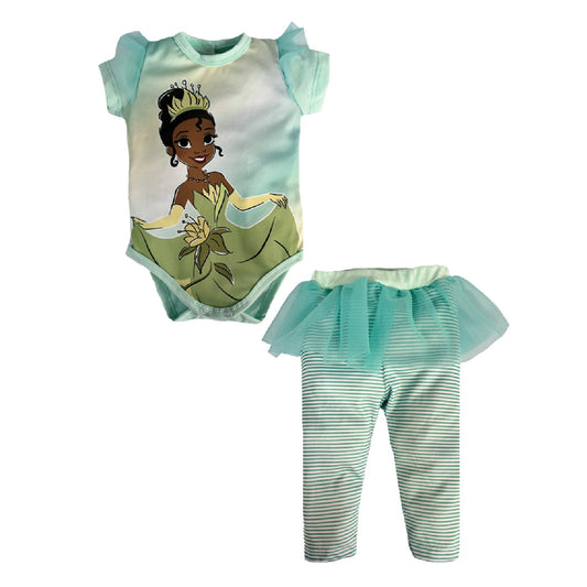 Pañalero estampado y leggings con tutu Disney Princess Tiana