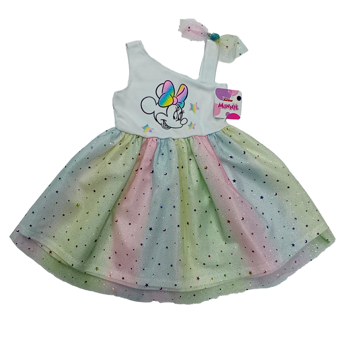 Kit 3 Vestidos Disney Minnie Mouse Glitter