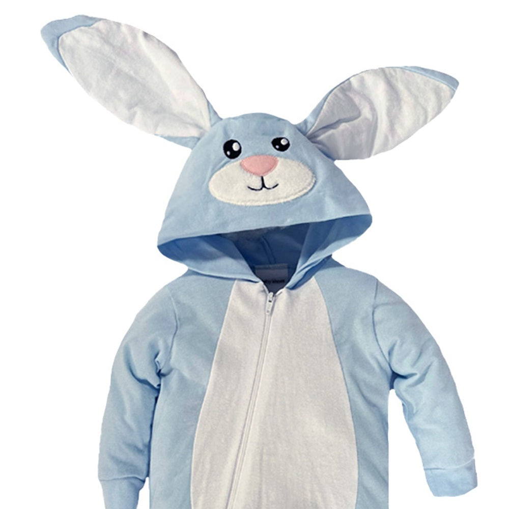 Mameluco Algodón Kiss para Bebé con Gorro Bordado Conejo