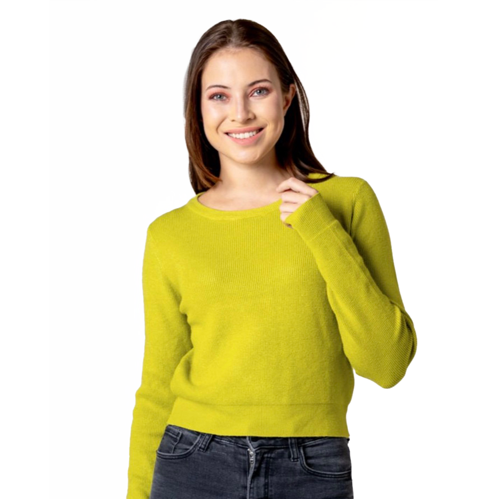 Suéter Trenzado Mujer Cuello Redondo Sweaters