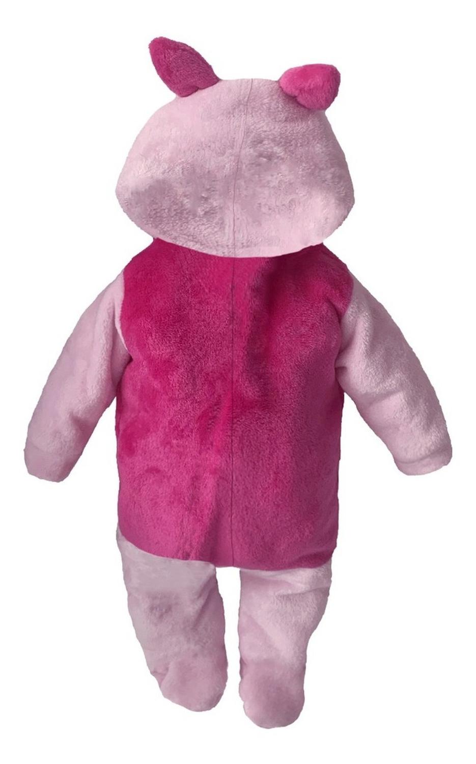 Mameluco Con Gorro Bordado Piglet