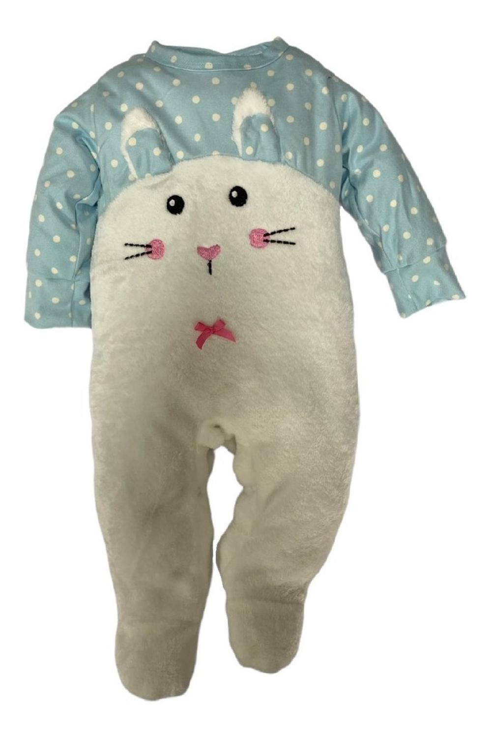 Kit 2 Mamelucos Kiss para Bebé Bordados Ratoncita y Gatita