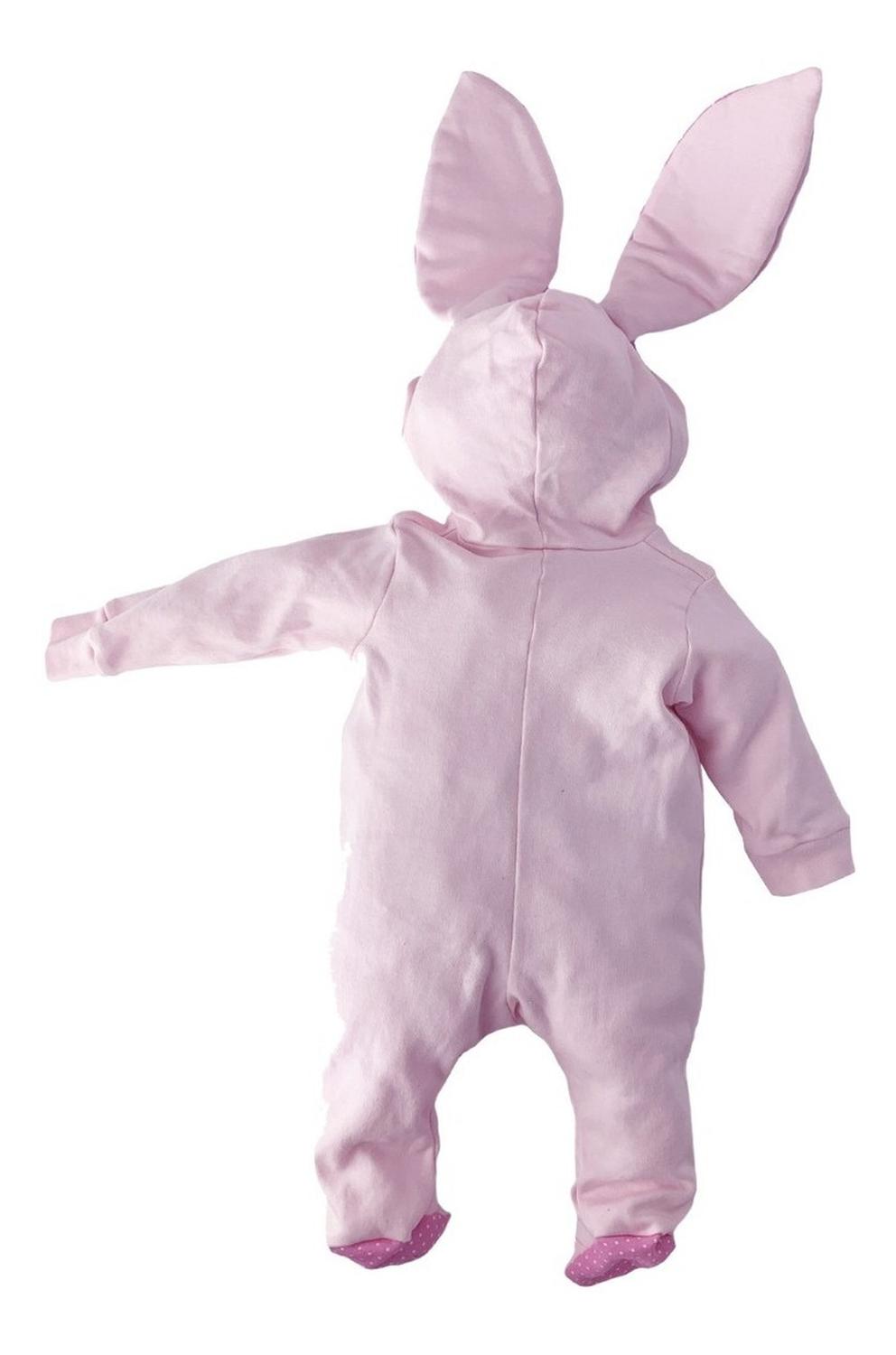 Mameluco Algodón Kiss para Bebé con Gorro Bordado Coneja