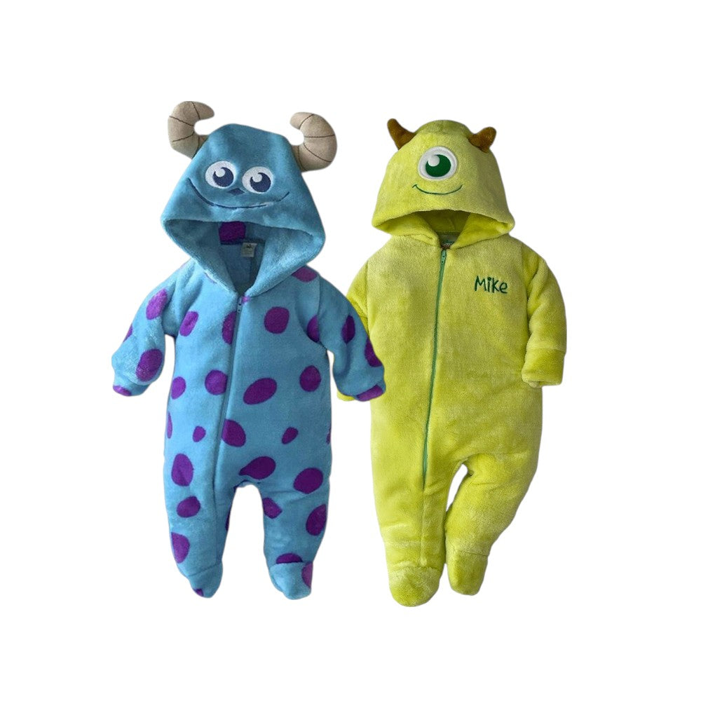 Kit 2 Mamelucos Disney para Bebé con Gorro Bordado Sulley & Mike
