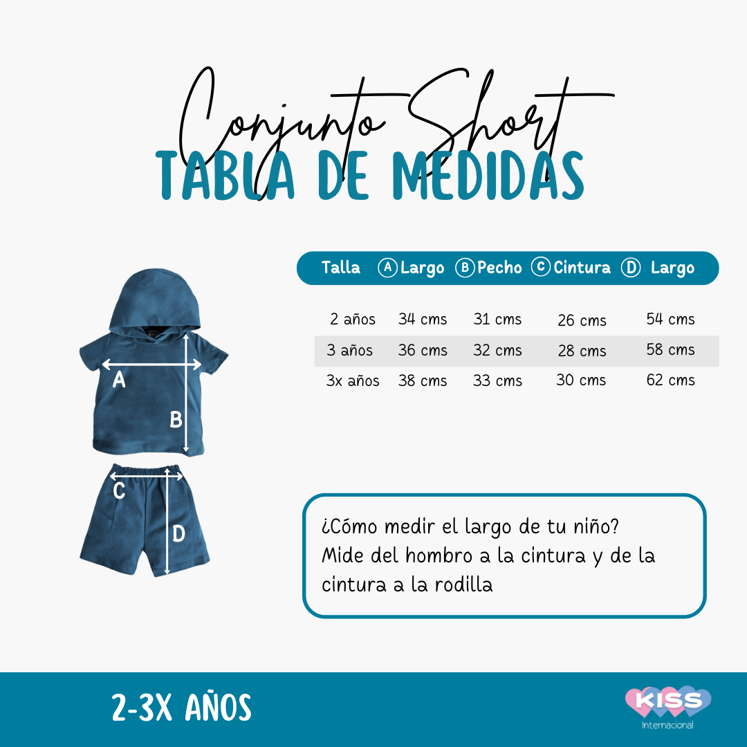 Conjunto Bordado Con Short Disney Boo