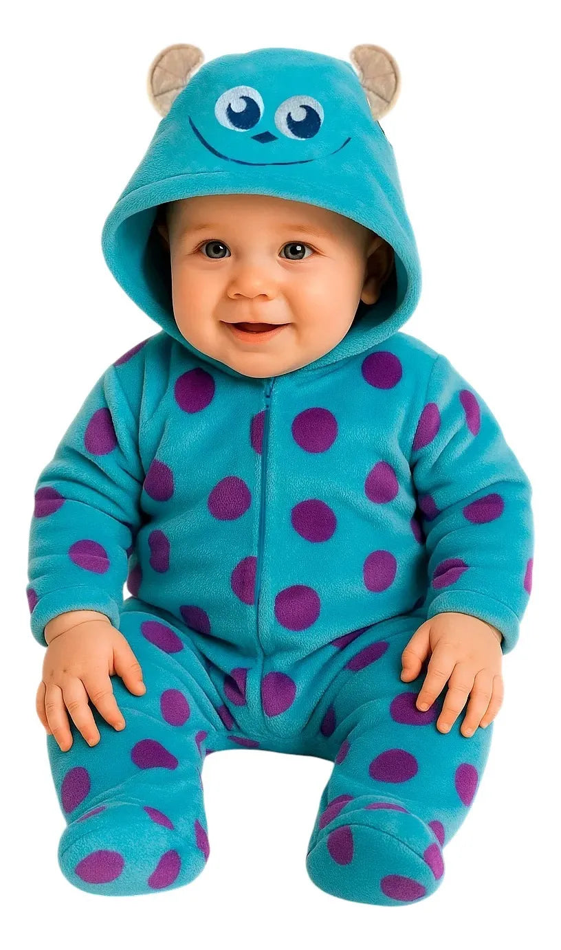 Kit 2 Mamelucos Disney para Bebé con Gorro Bordado Sulley & Mike