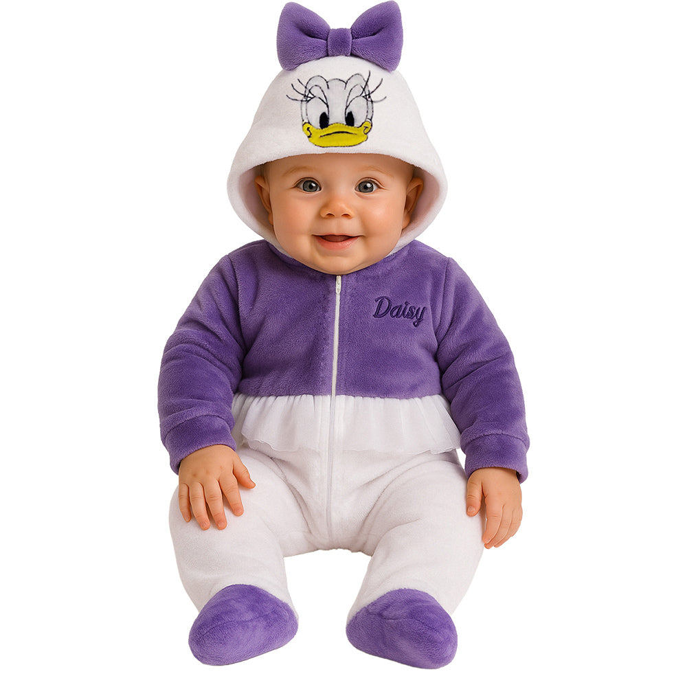 Kit 3 Mamelucos Disney para Bebé con Gorro Bordado Daisy, Ángel, Minnie