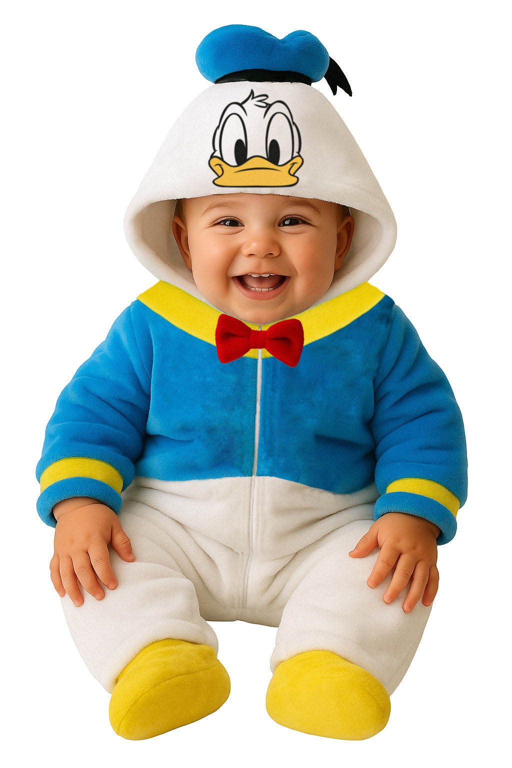 Kit 4 Mamelucos Disney para Bebé con Gorro Bordado Mickey, Donald, Pluto, Goofy