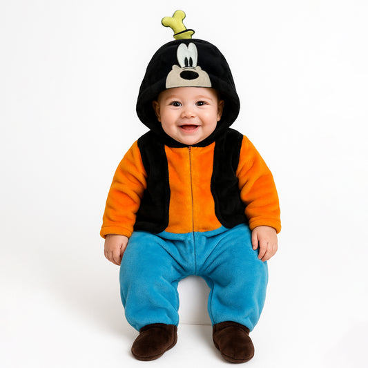 Mameluco Con Gorro Bordado Disney Goofy