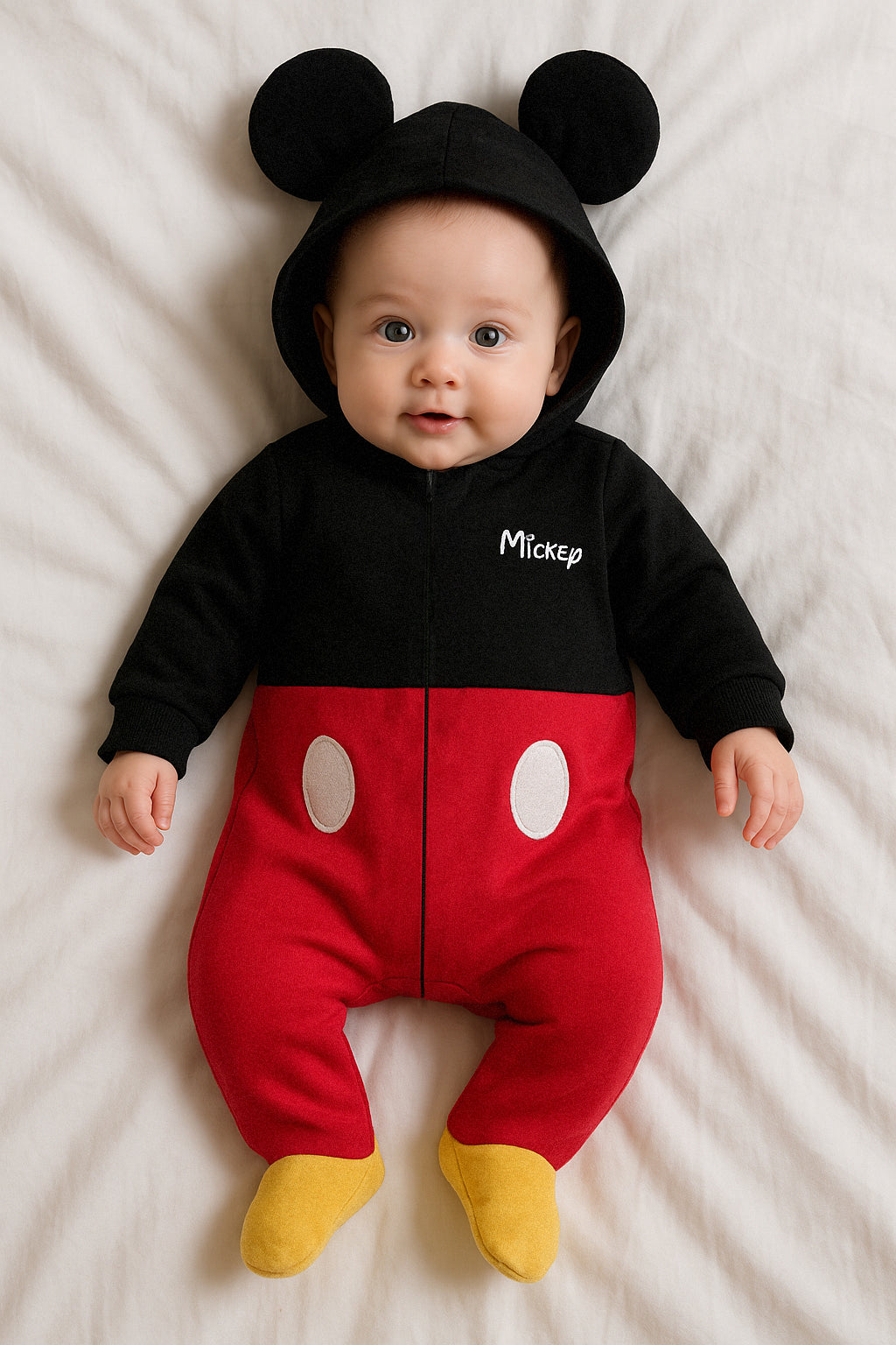 Kit 5 Piezas Mickey (4 mamelucos y 1 pañalero)