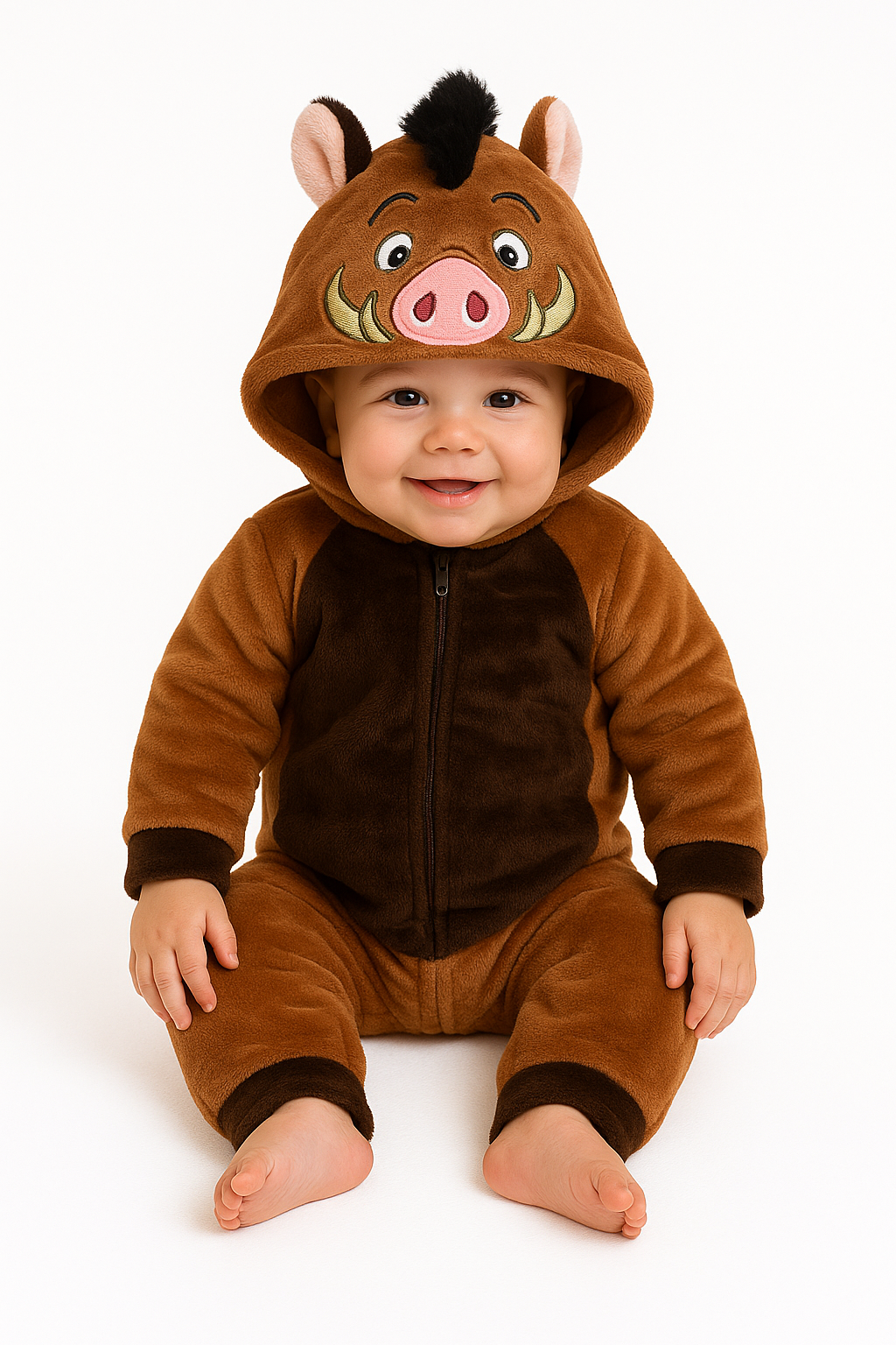 Mameluco Disney para Niño con Gorro Bordado Pumba