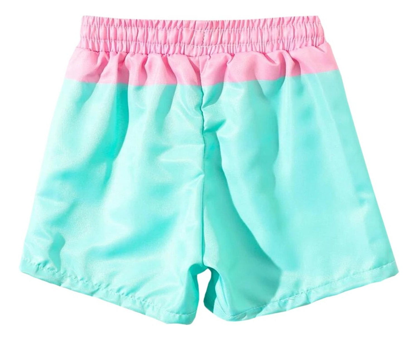 Traje De Baño Para Bebe Niño Estilo Short Boxer Bicolor