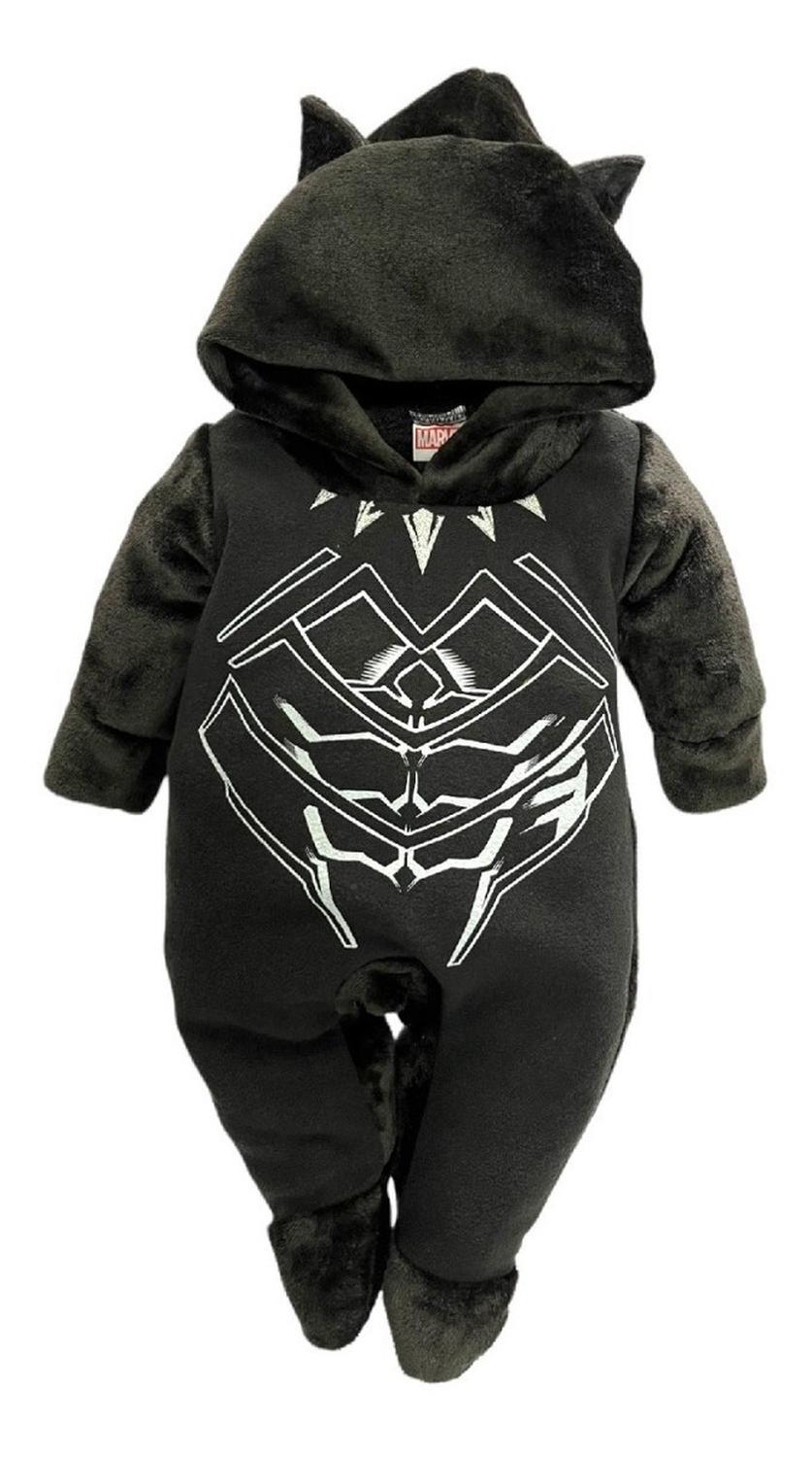 Kit 3 Mamelucos Marvel Capitán América, Black Panter, Spider