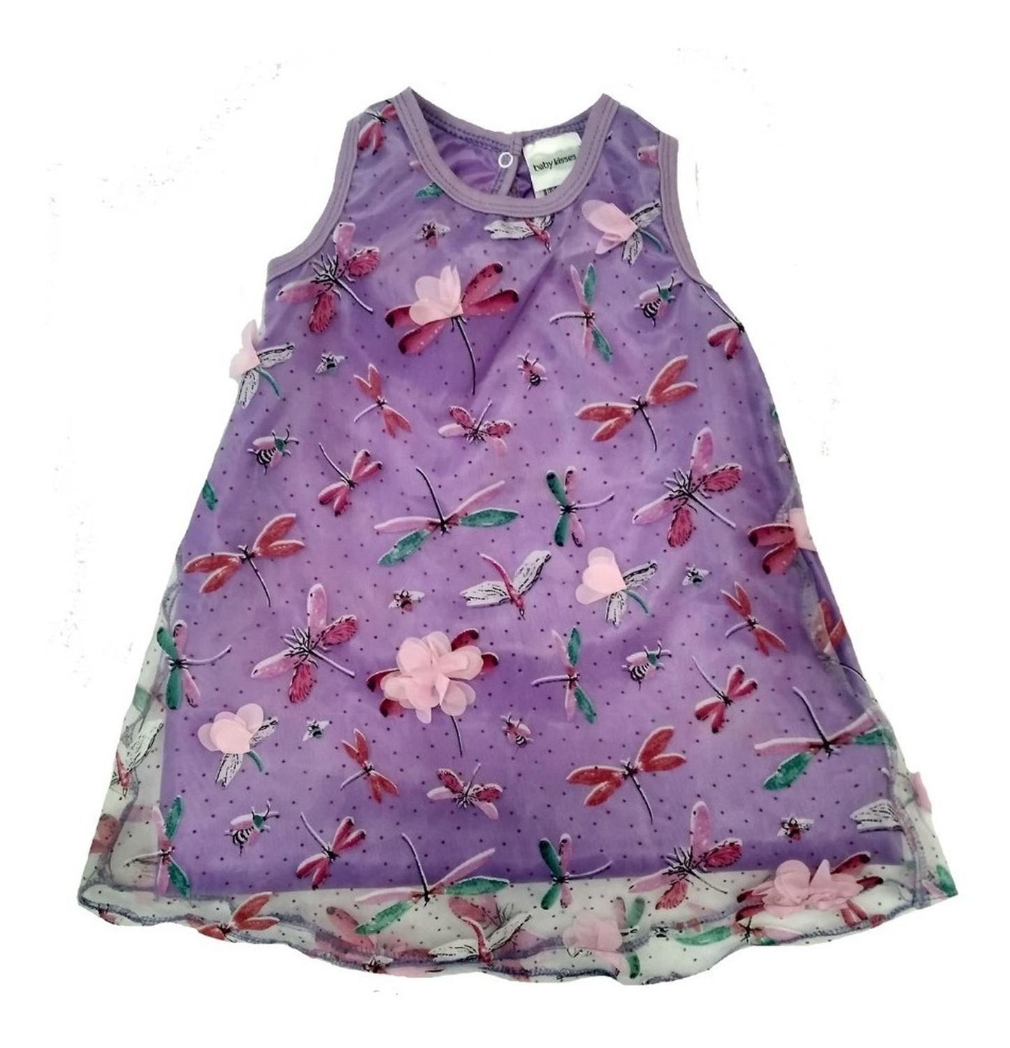 Kit 3 Vestidos Kiss para Niña Libélulas y Unicornio