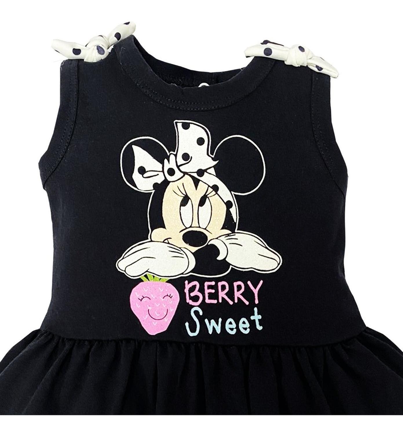 Vestido Algodon Con Estampado Disney Minnie