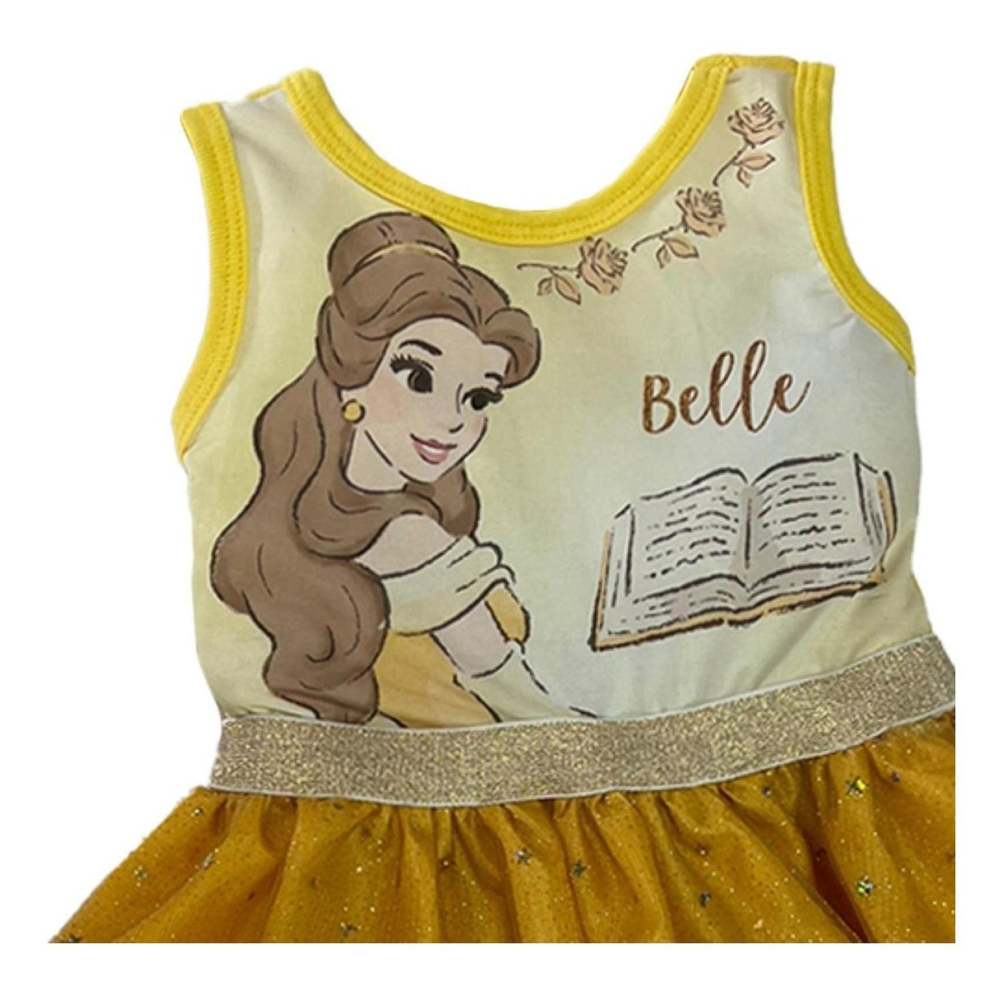 Vestido Disney Estampado Princes Bella
