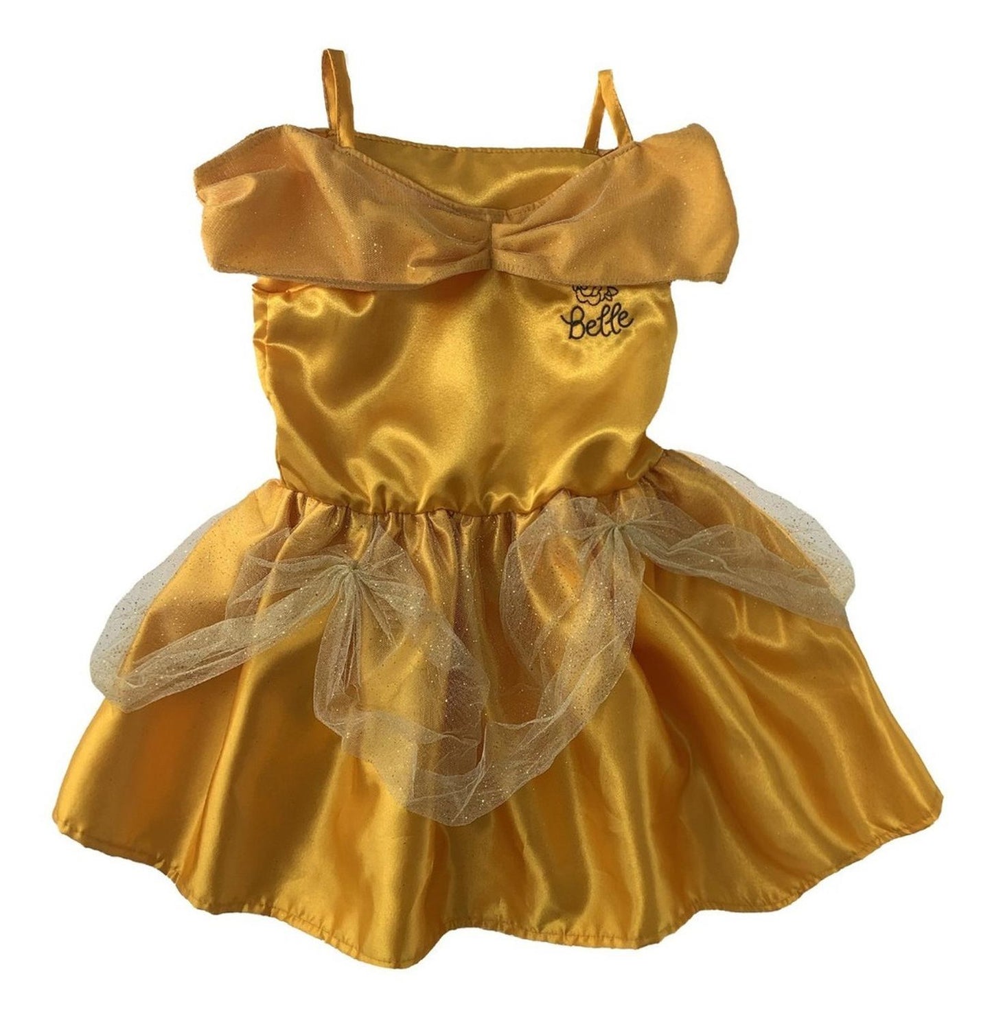 Kit 3 Vestidos Disney para Niña Princesas Cenicienta, Ariel, Bella