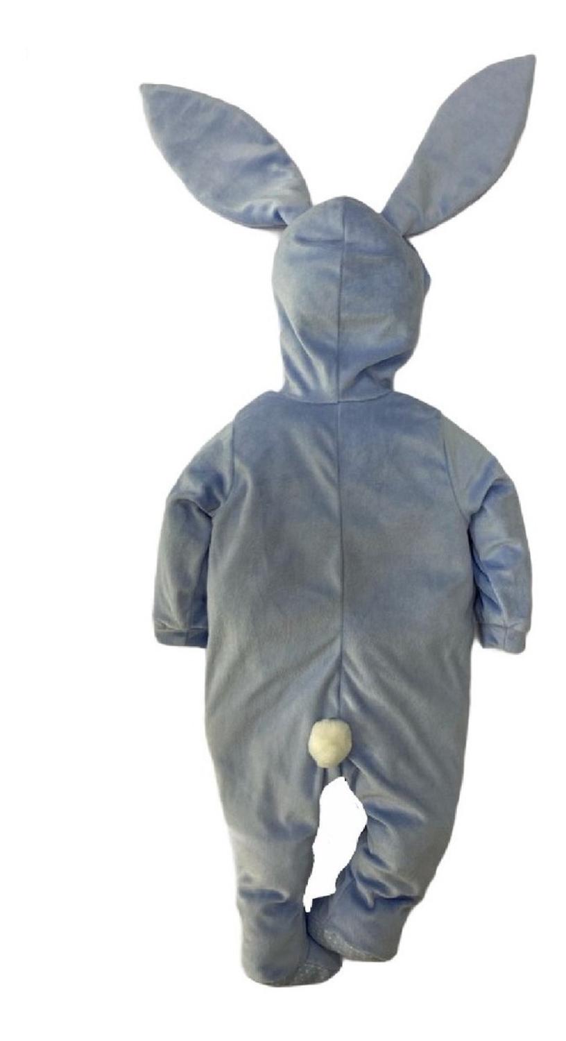 Mameluco Kiss para Bebé con Gorro Bordado Baby Fleece Conejo