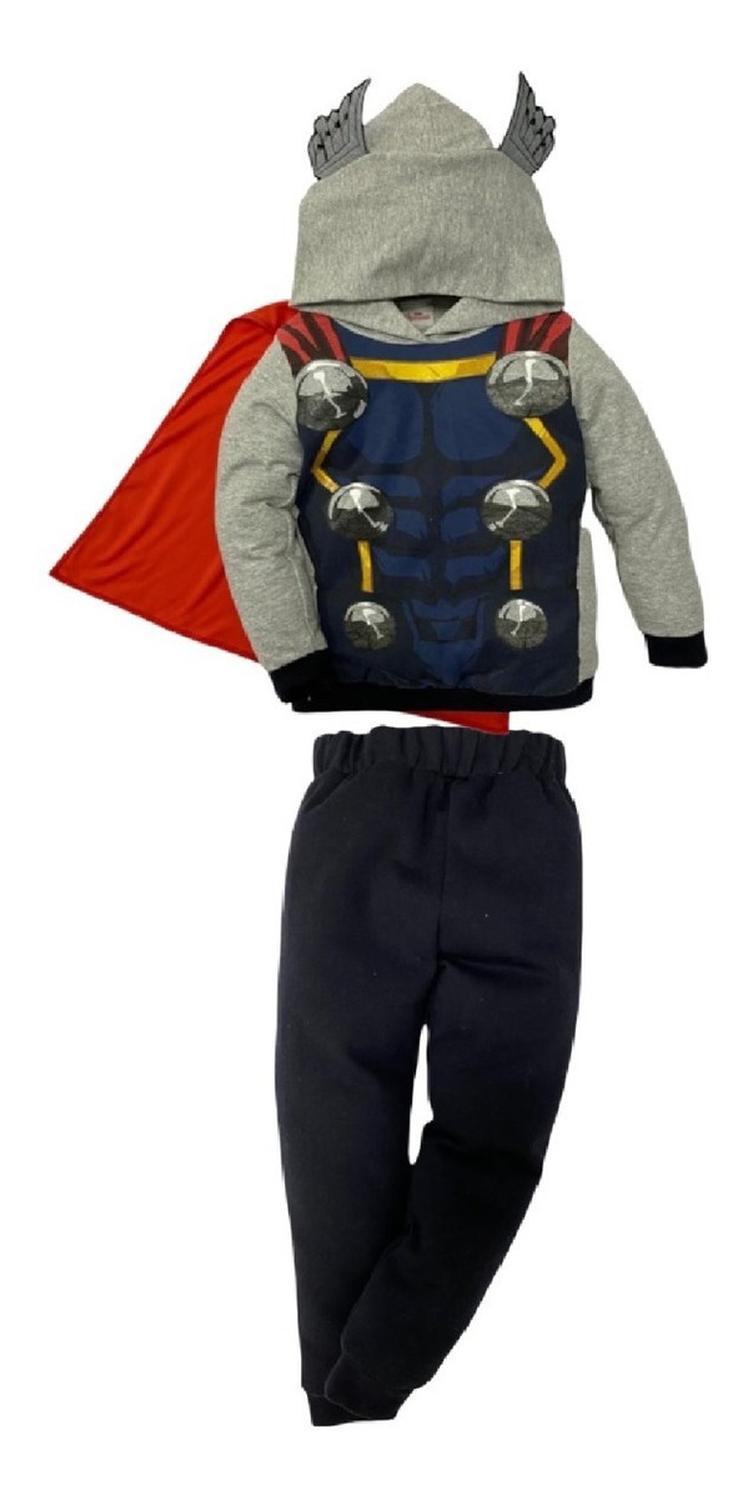 Conjunto Pants Marvel Con Gorro Estampado Thor