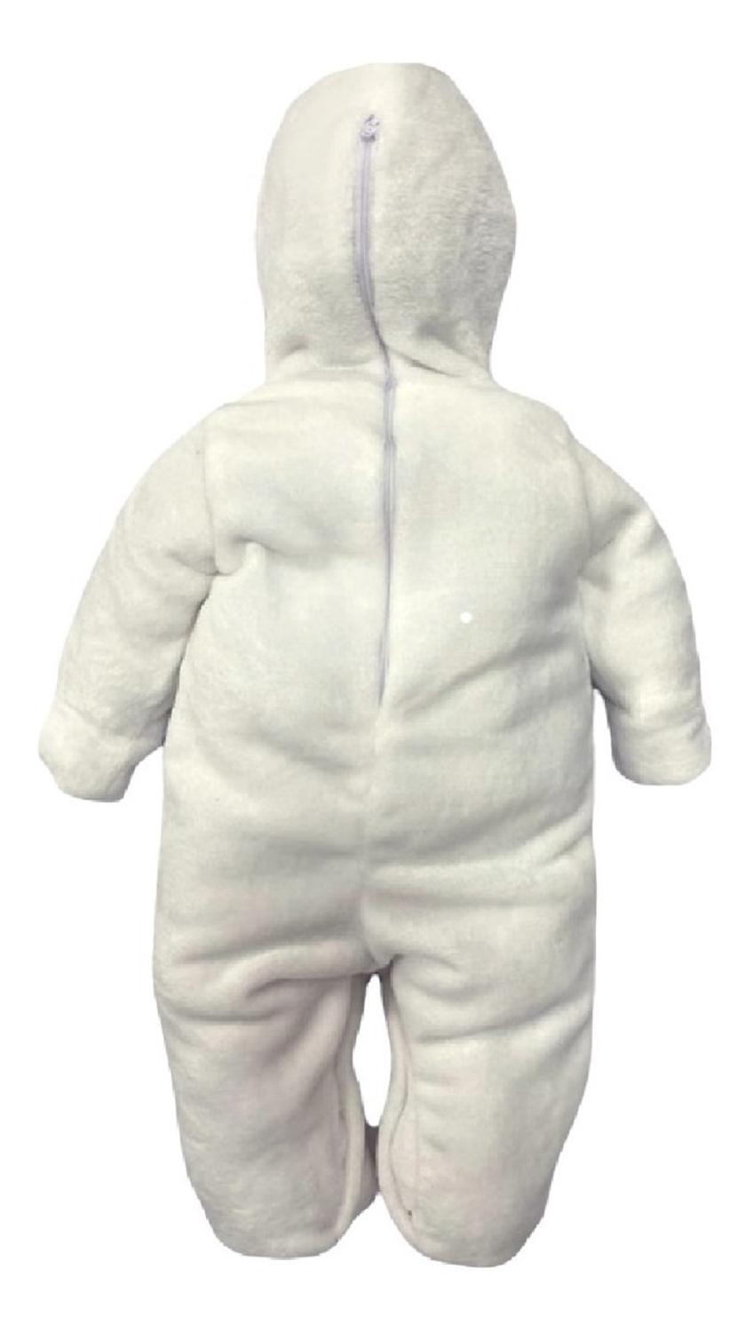 Mameluco Baby Kiss Con Gorro Bordado Muñeco De Nieve