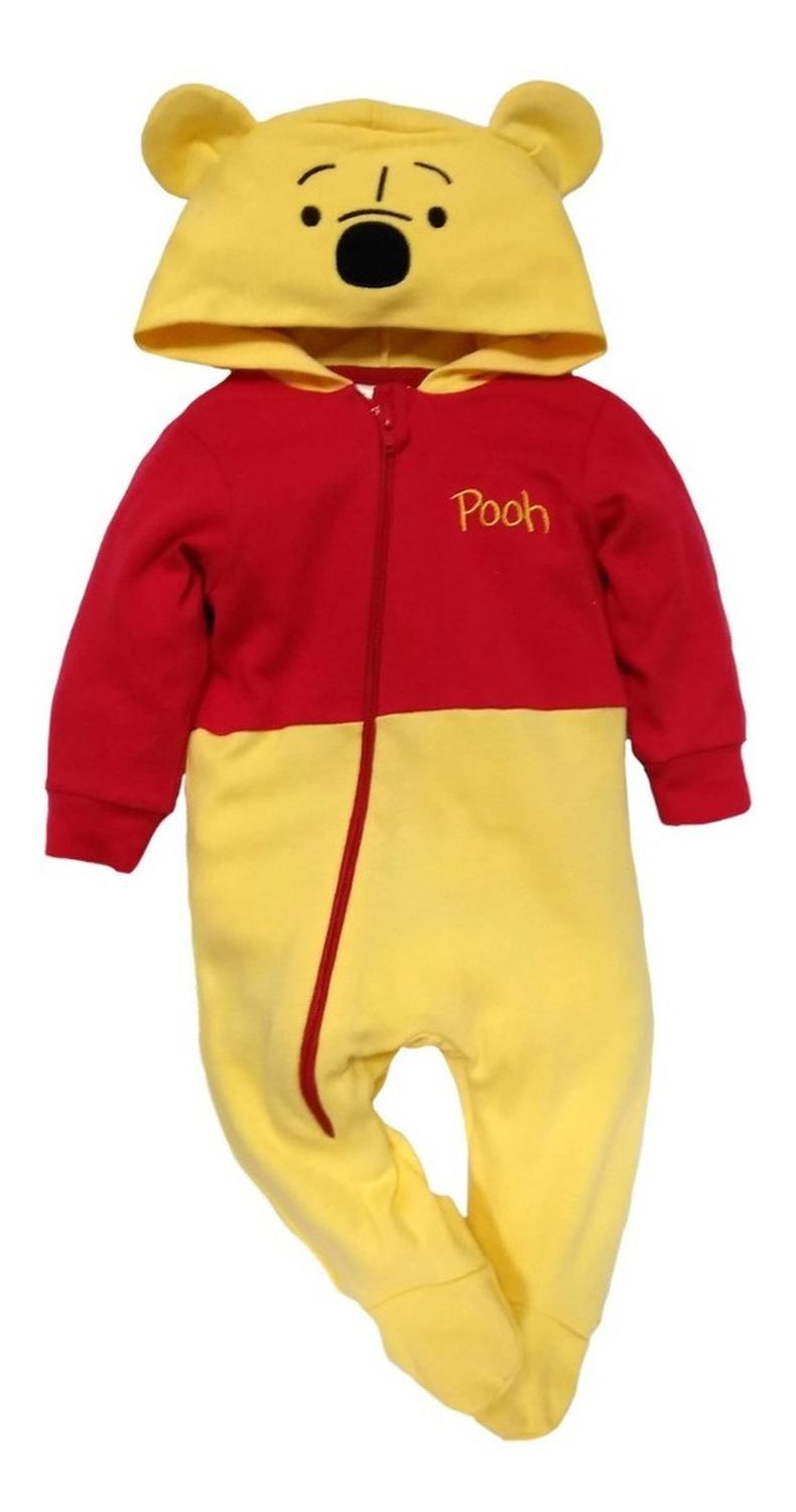 Mameluco Algodon Disney para Bebé con Gorro Bordado Winnie Pooh Premium