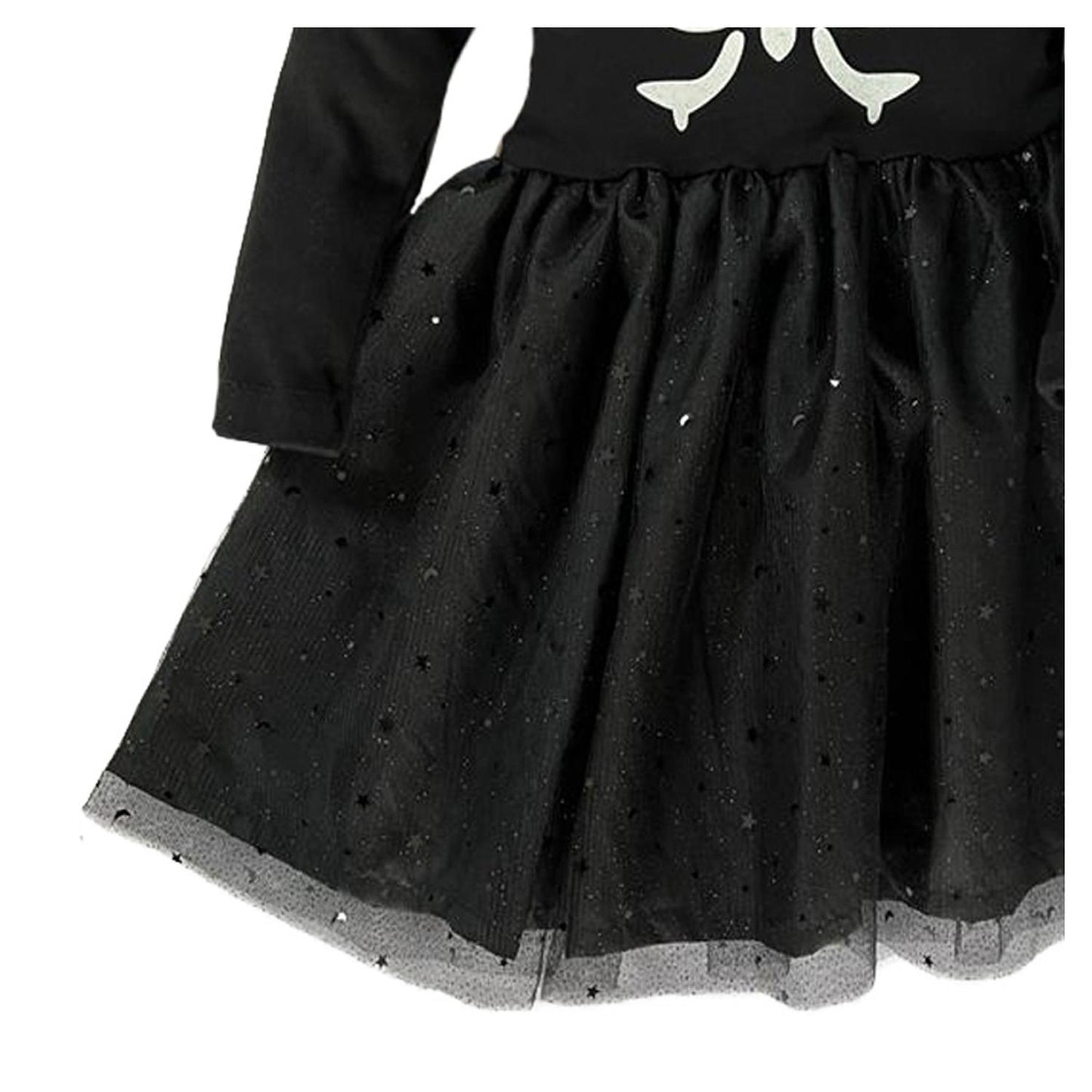 Vestido manga larga con sublimando enfrente Kiss Esqueleto