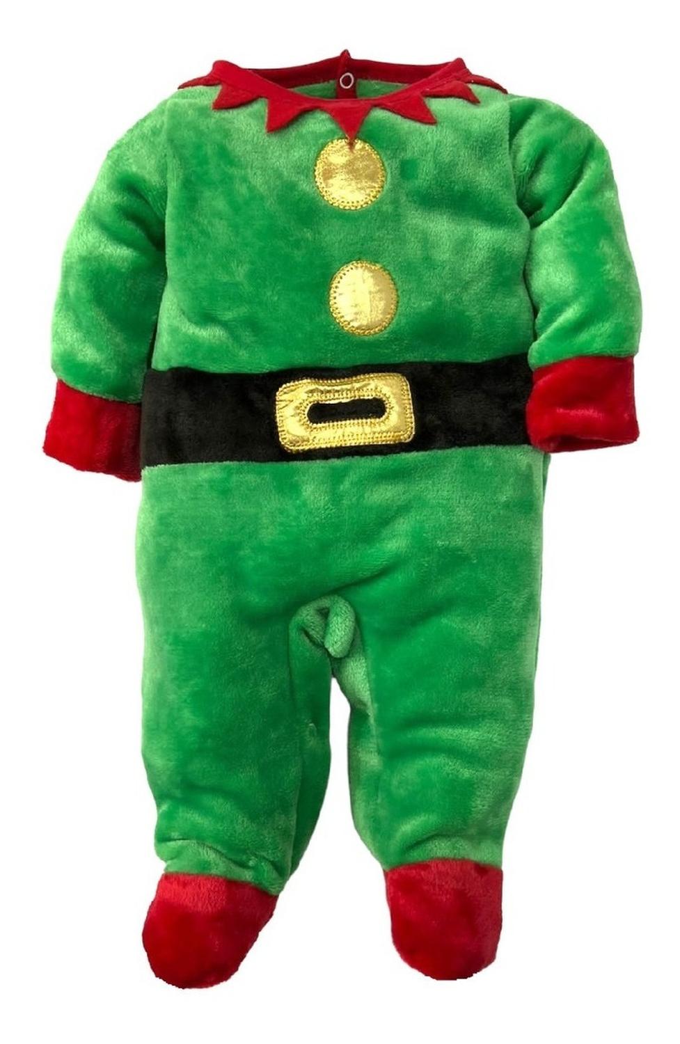 Mameluco Baby Kiss Bordado Con Gorro Duende